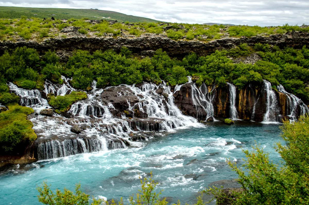 Hraunfossar Waterfall