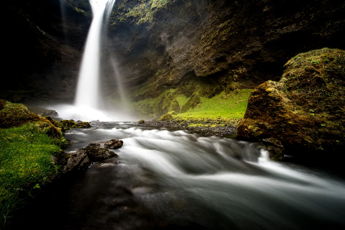 Kvernufoss Waterfall