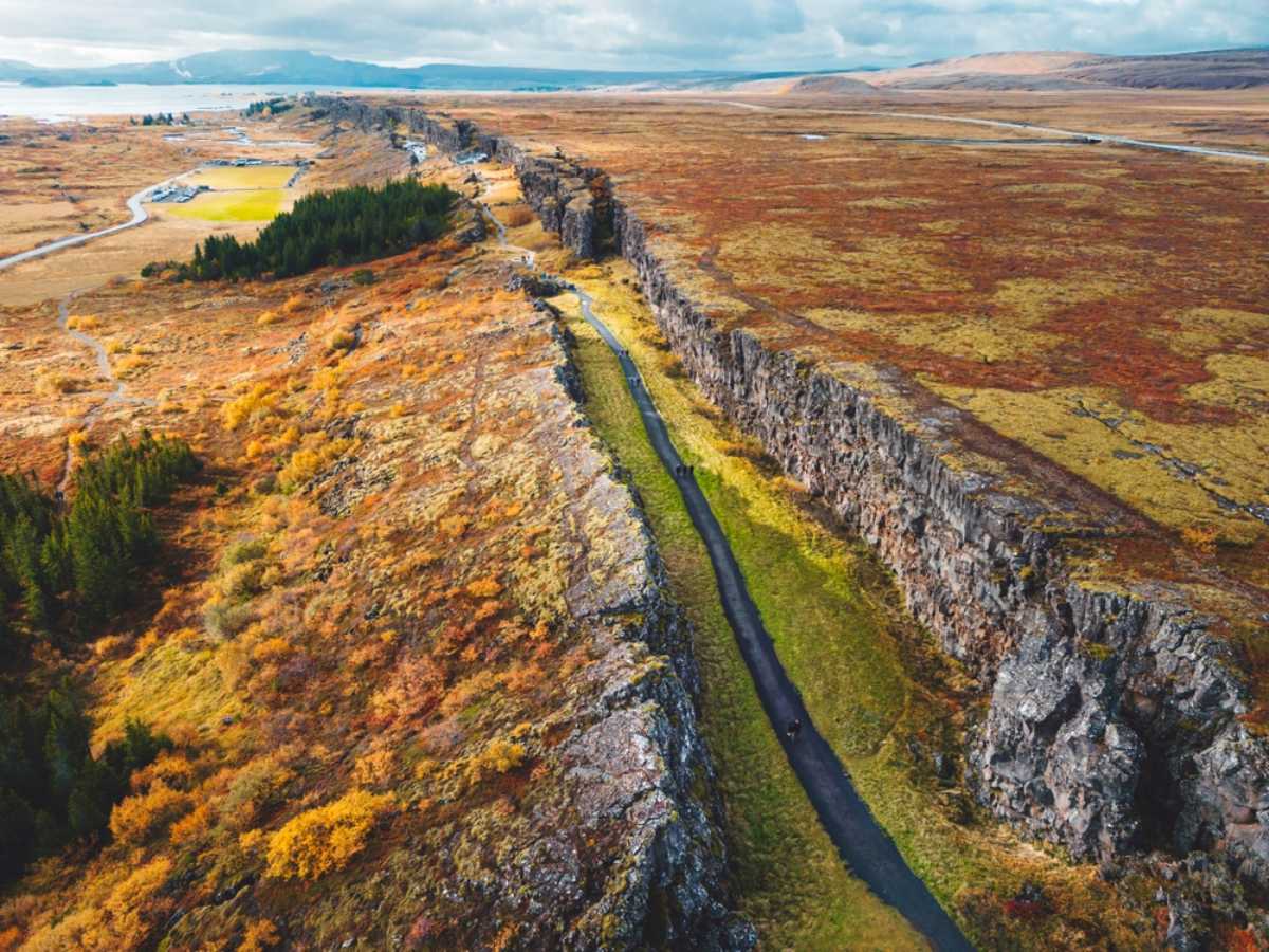 Panoramic view of Thingvellir National park