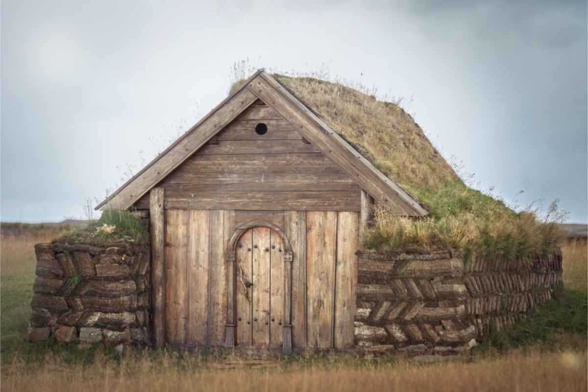 Viking house at Egilsstadir, east Iceland