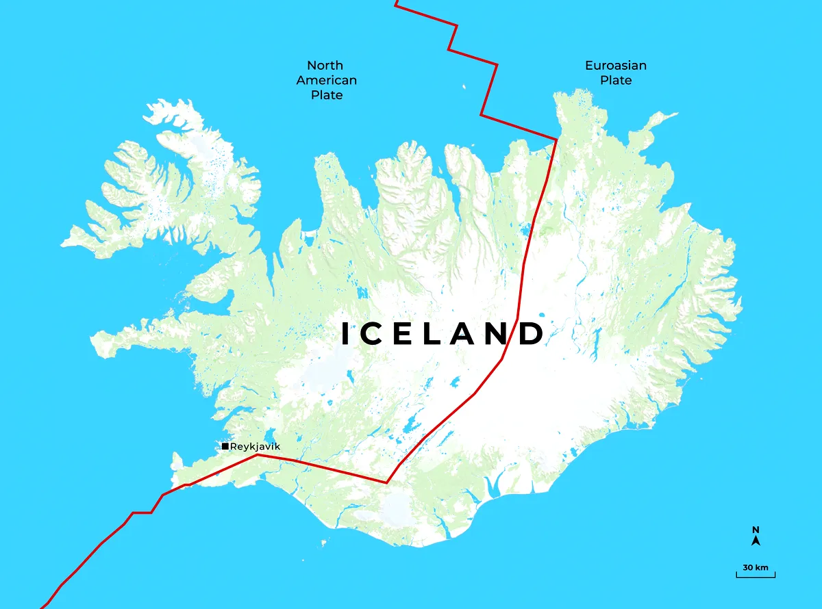 Tectonic Plates in Iceland