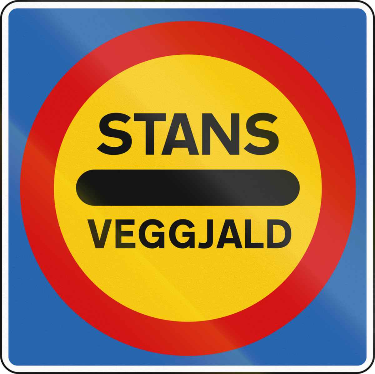 Señal de peaje en Islandia